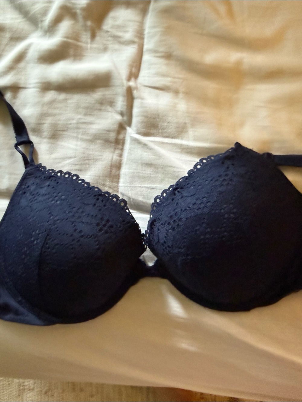 Victoria's Secret Black Lace Push-Up Bra